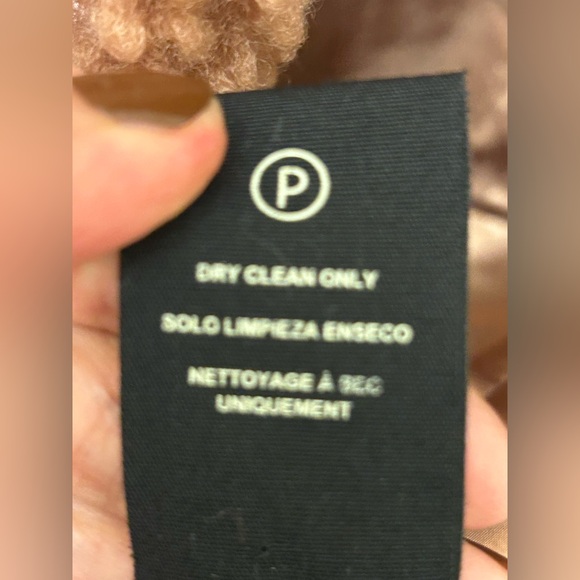 UGG GERTRUDE LONG TEDDY COAT WOMEN SIZE LARGE FIREWOOD Size M. Oversized - Picture 10 of 11